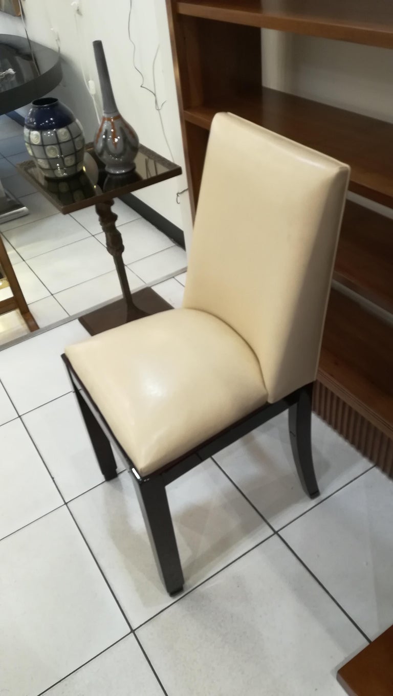 French Chair, Leather, circa 1930 For Sale