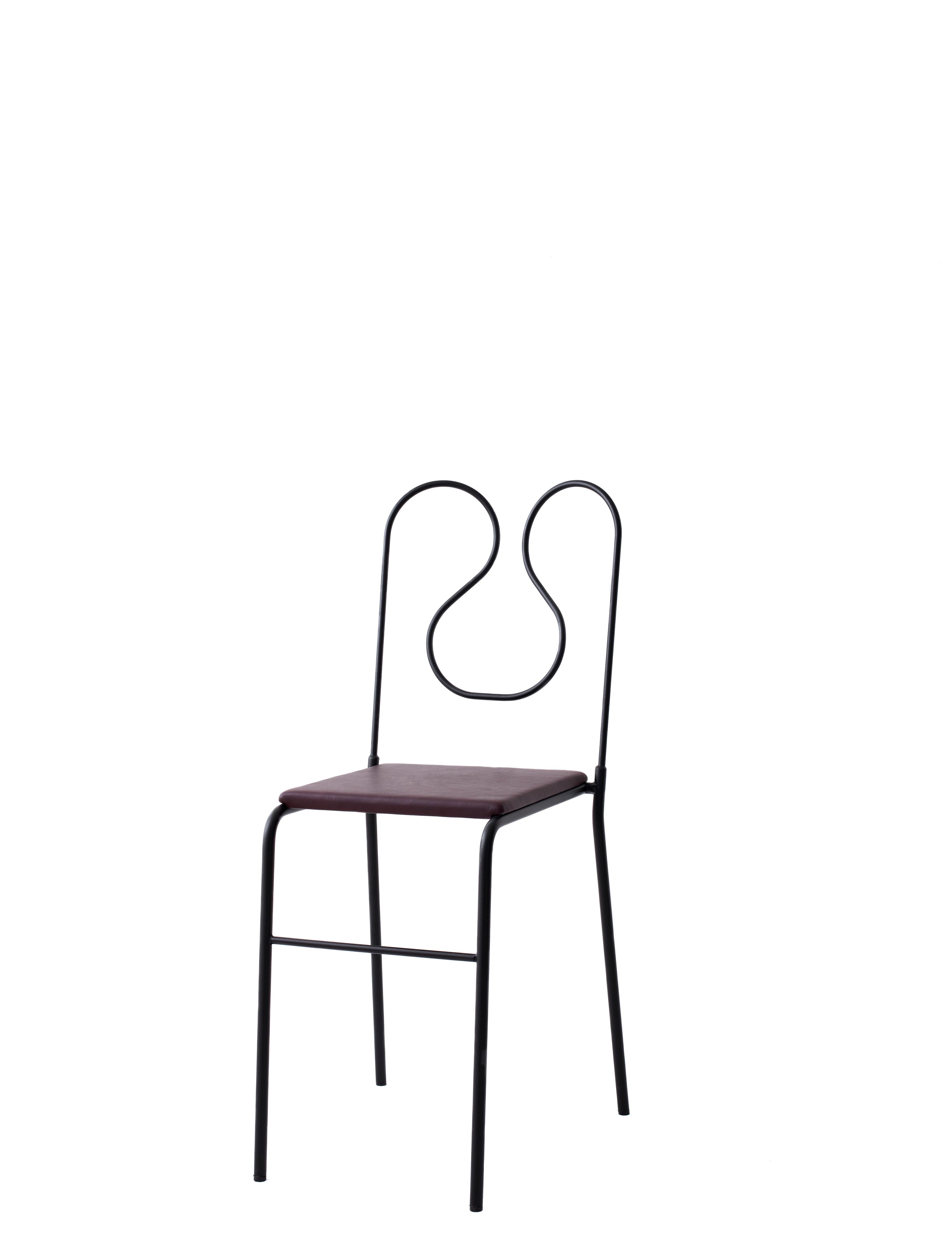 Steel Chair Liv by Swedish designer Jonas Bohlin, made in Sweden For Sale