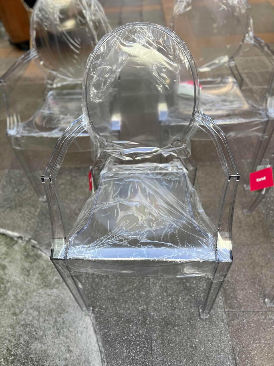 Plastica Sedia - Louis Ghost, Kartell by Starck, 2000 in vendita