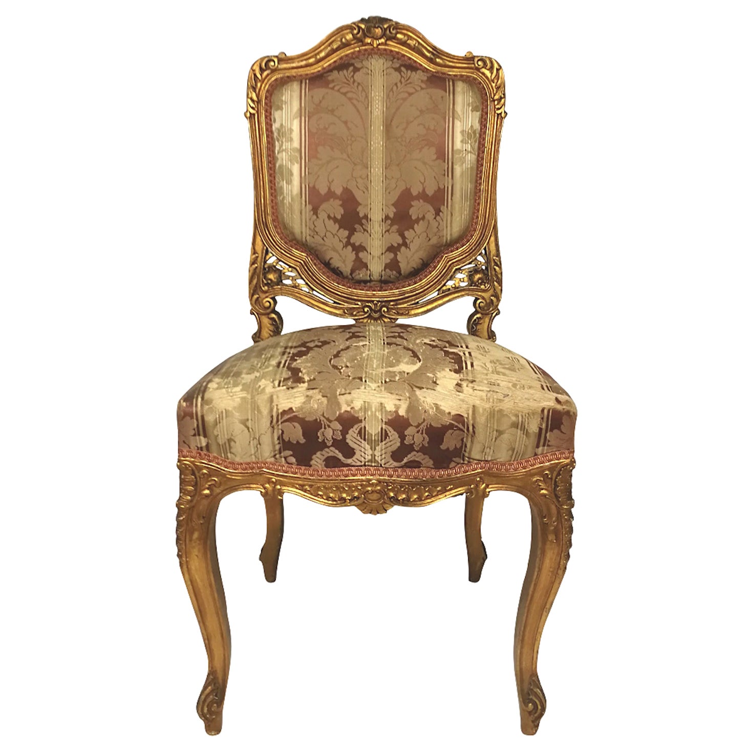 Silla Estilo Luis XV Siglo XIX Época Napoleón III