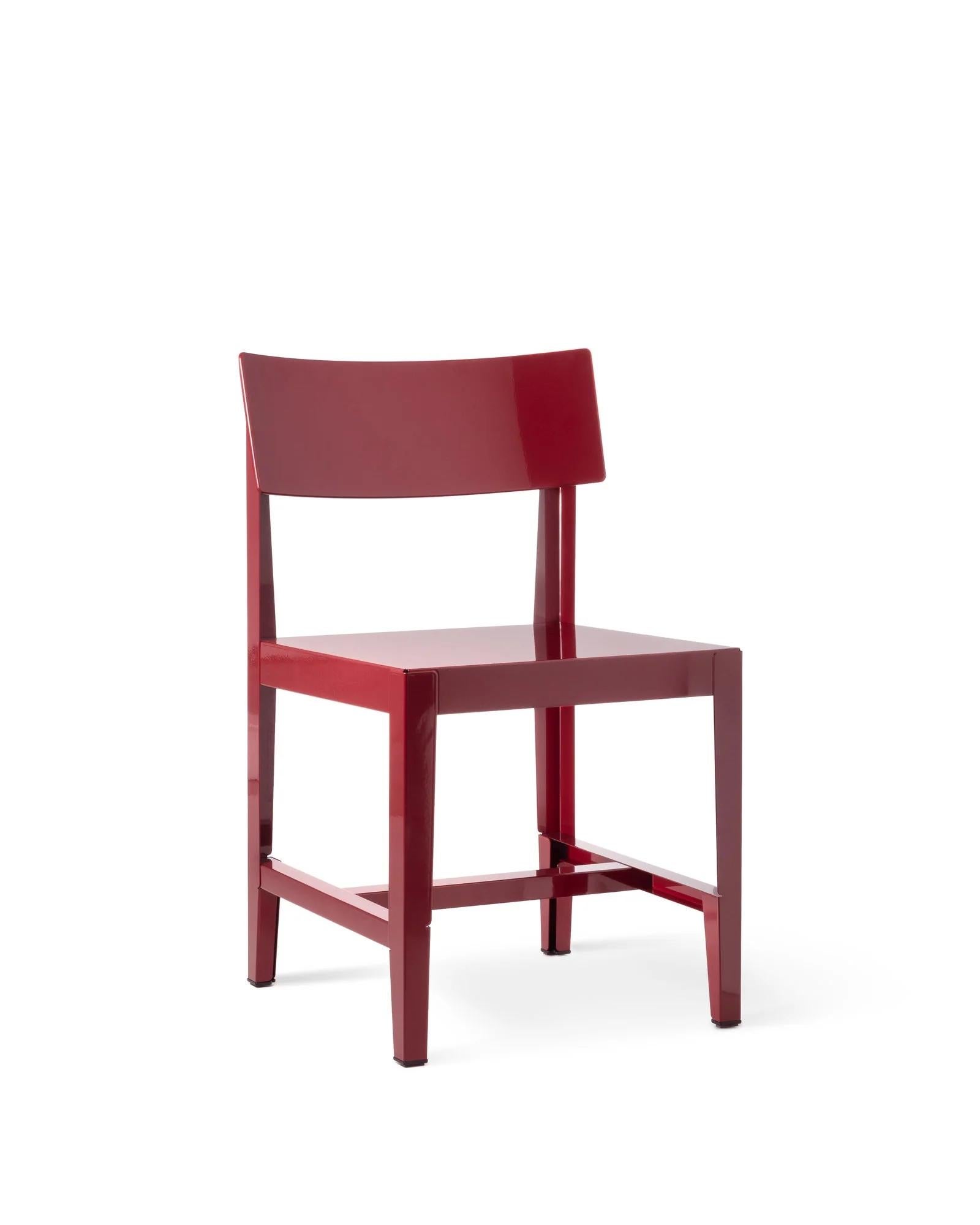 Stuhl Magis Bishop design Konstantin Grcic - Rot (Italienisch) im Angebot