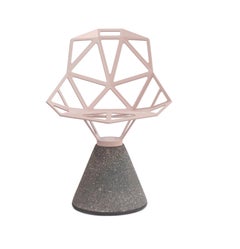 Chair Magis Chair_One - Natural Concrete Base & Blush Aluminium Seat