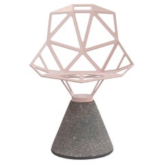 Chair Magis Chair_One - Natural Concrete Base & Blush Aluminium Seat