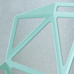 Chair Magis Chair_One - Natural Concrete Base & Mint Aluminium Seat