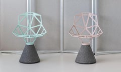 Chair Magis Chair_One - Natural Concrete Base & Purple Aluminium Seat