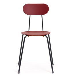 Chair Magis Mariolina Design Enzo Mari - Black/Bordeaux Red