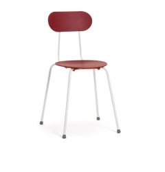 Chair Magis Mariolina Design Enzo Mari - White/Bordeaux Red