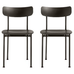 Magis Motta Chair - Jasper Morrison - Brown steel and Polypropylene - Set of 2
