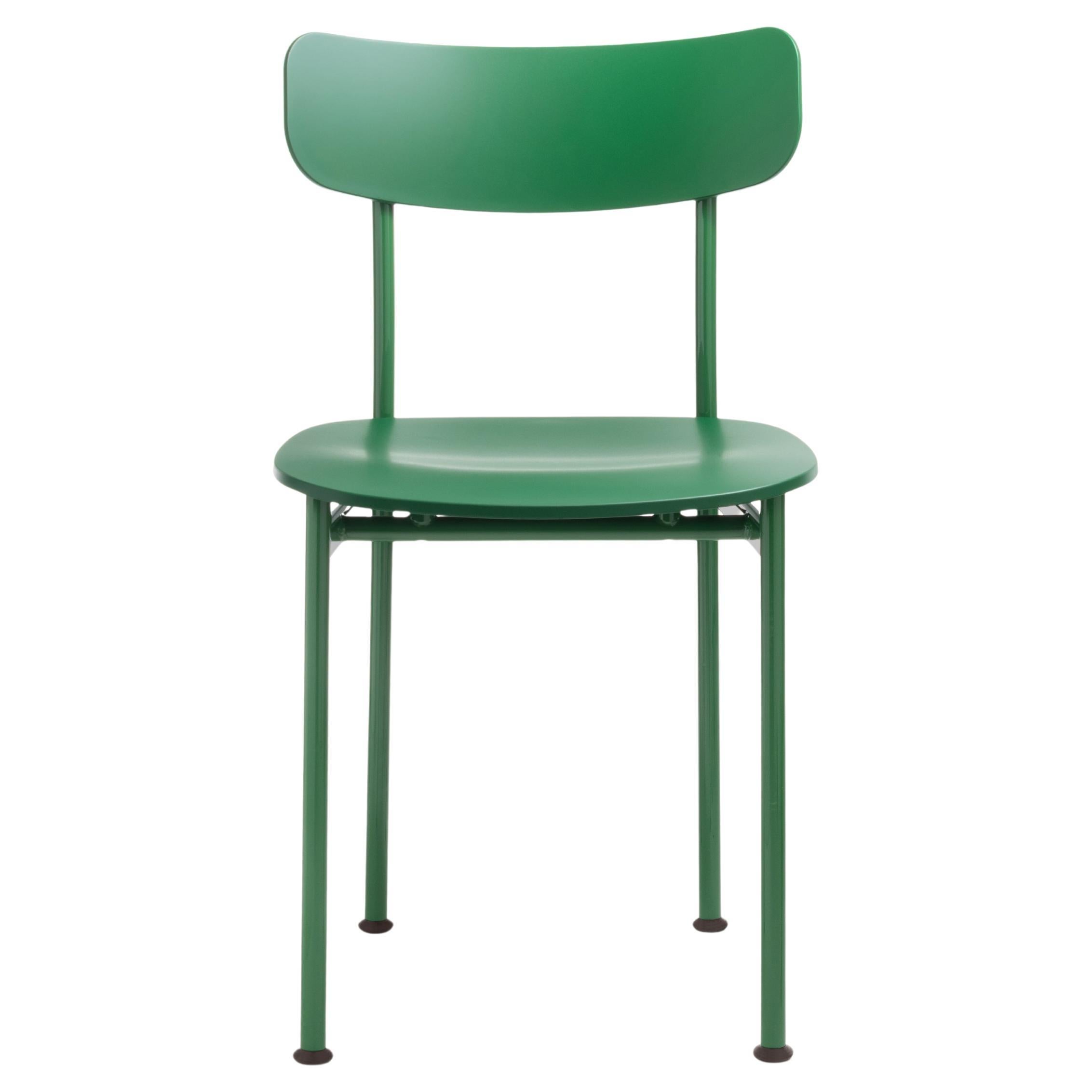 Magis Motta Chair - Jasper Morrison - Green Steel and Polypropylene - Set of 2