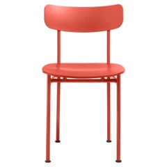 Chair Magis Motta - Jasper Morrison - Red steel and Polypropylene - Set of 2