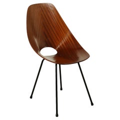Chair Medea Vittorio Nobili Tagliabue Bentwood Metal Italy 1950s 60s