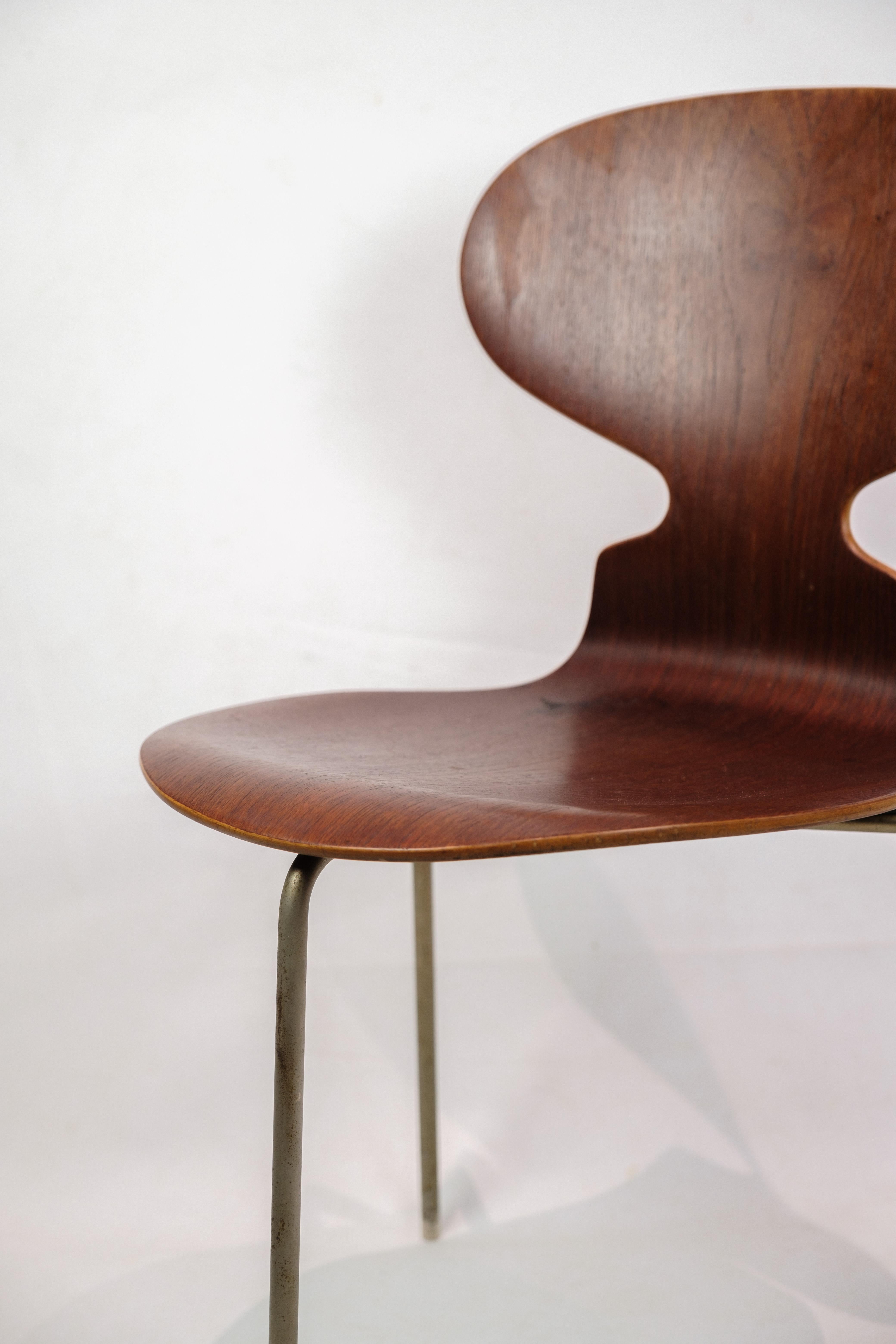 Mid-Century Modern Chair, Model 3100 Myren Made In Teak Arne Jacobsen By Fritz Hansen From 1950s For Sale