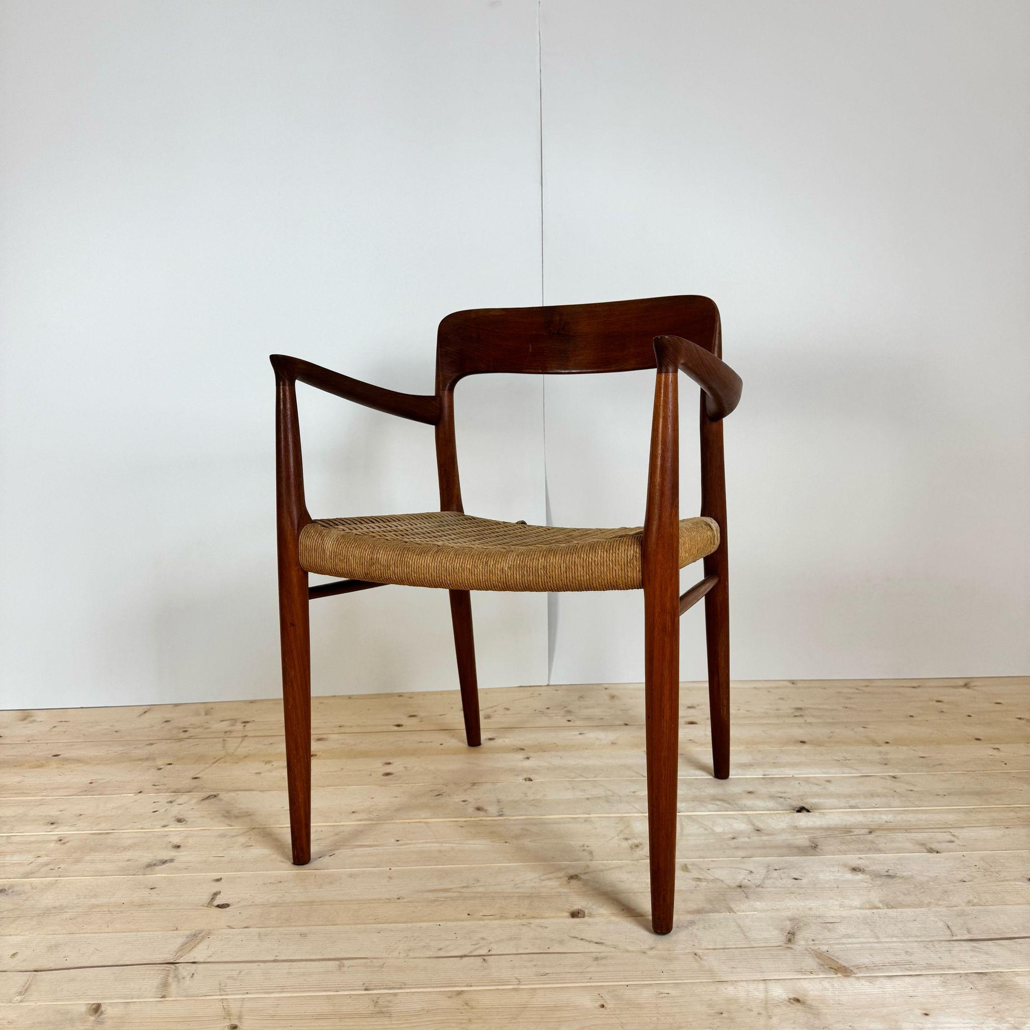 Mid-Century Modern Chair model 56, Niels O. Møller for J.L. Møllers Møbelfabrik, Denmark 1950s For Sale