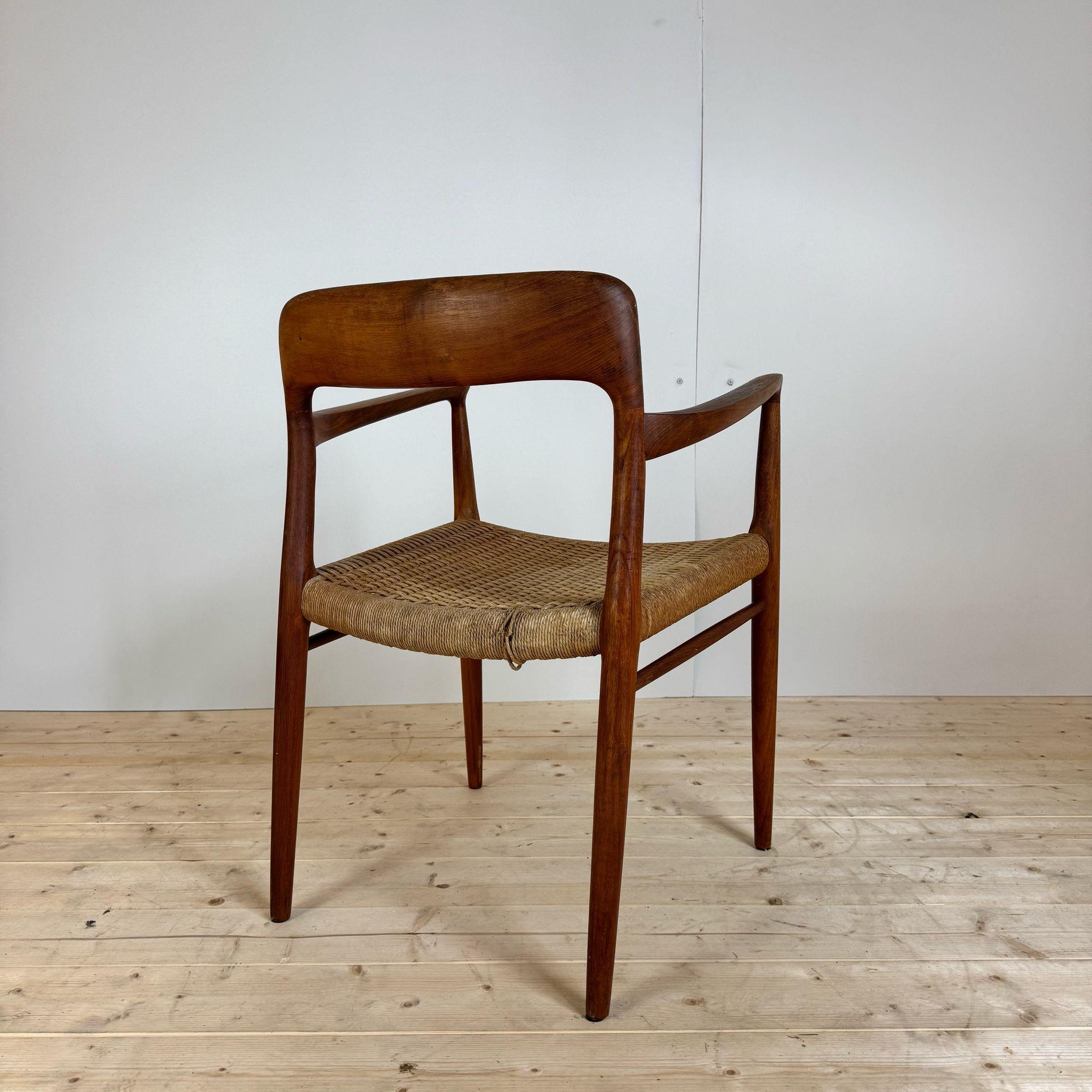 Veneer Chair model 56, Niels O. Møller for J.L. Møllers Møbelfabrik, Denmark 1950s For Sale