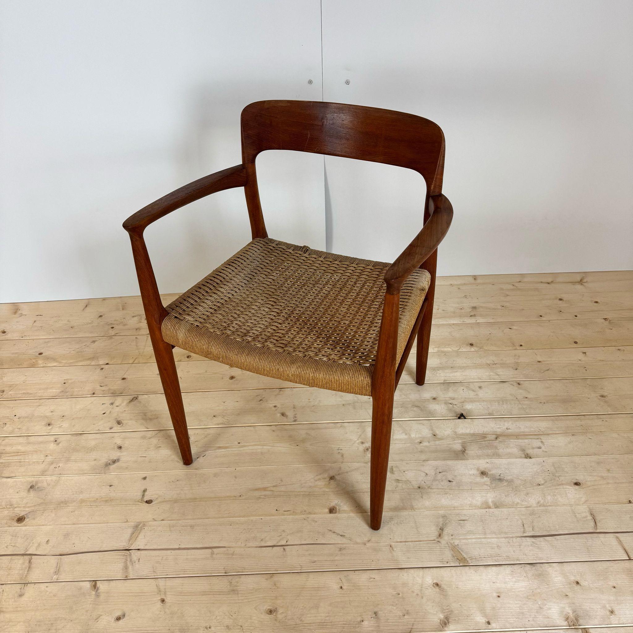 Chair model 56, Niels O. Møller for J.L. Møllers Møbelfabrik, Denmark 1950s In Good Condition For Sale In Torino, IT