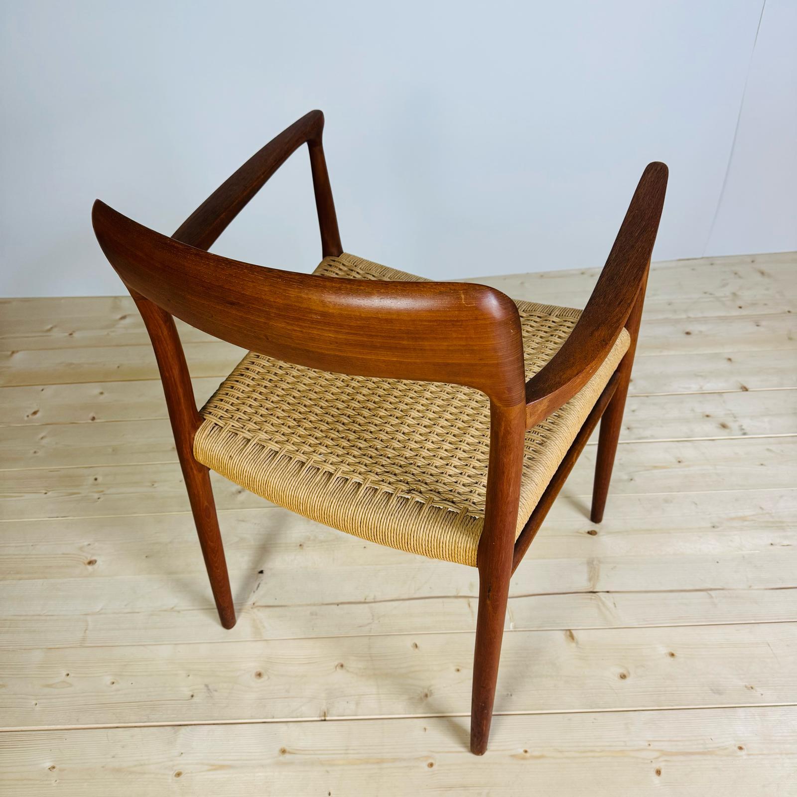 Mid-20th Century Chaise modèle 56, Niels O. Møller pour J.L. Møllers Møbelfabrik, Danemark Années 1950 en vente