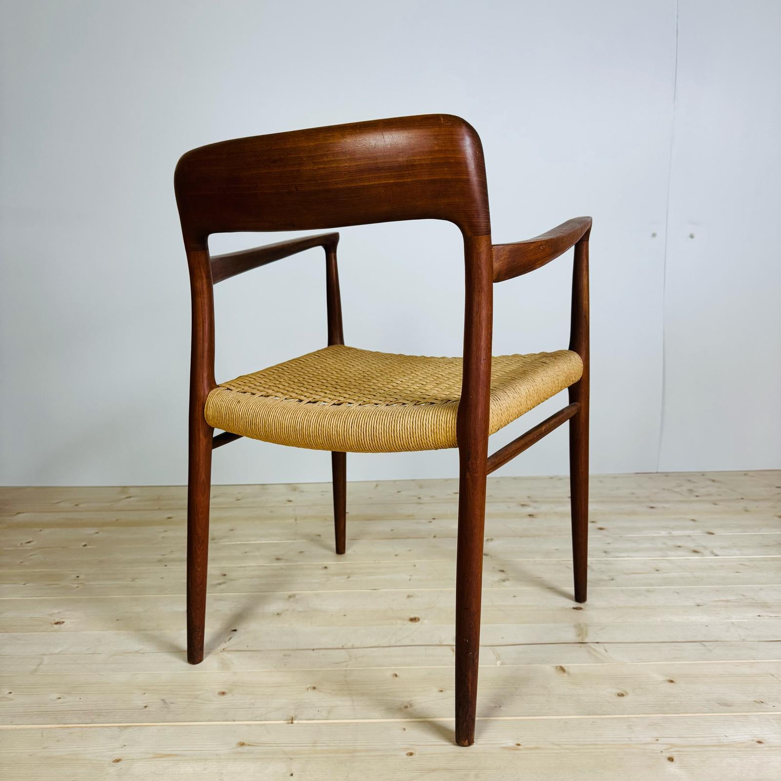 Chaise modèle 56, Niels O. Møller pour J.L. Møllers Møbelfabrik, Danemark Années 1950 en vente 1