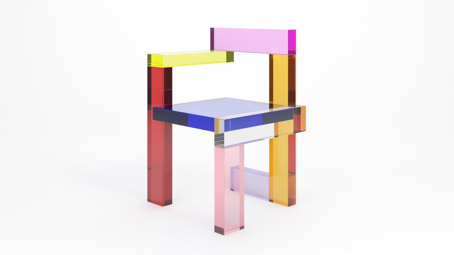 Chaise Post Steltman d'Alessandro Guerriero pour la collection Redesign d'Alchimia en vente 5