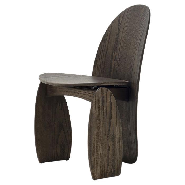 Chair Mogg LUNEE design Marcantonio - Moka-stained wood im Angebot