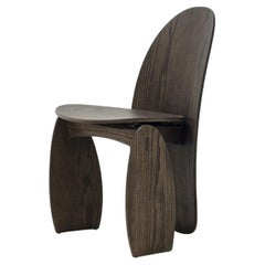 Chair Mogg LUNEE design Marcantonio - Moka-stained wood