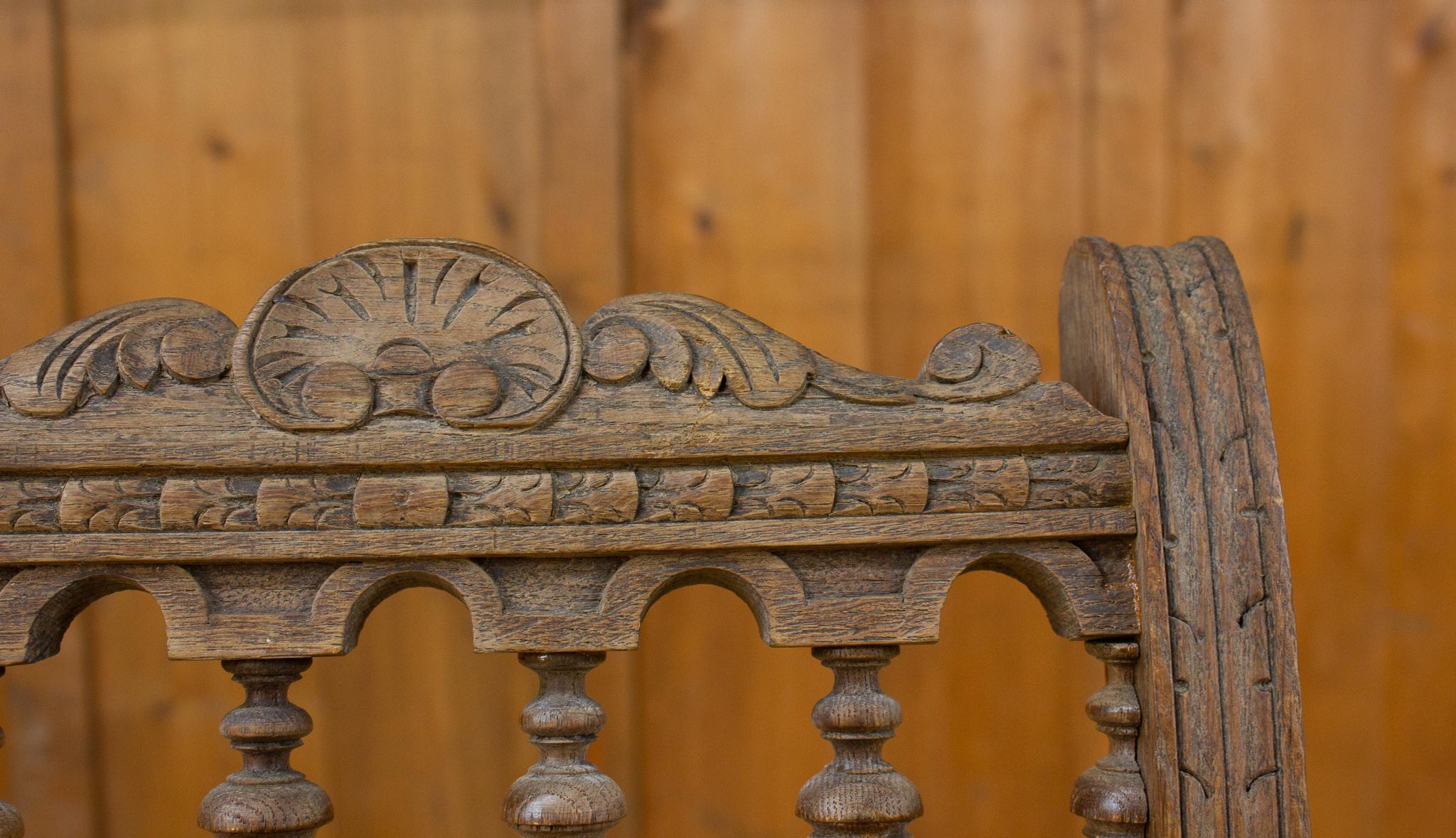 Stuhl im neo-Renaissance-Stil –  um 1850 - Frankreich XIX. (Holz) im Angebot
