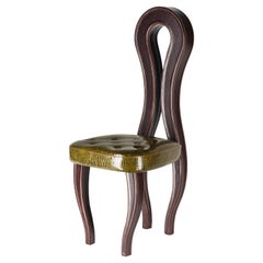 Chair New Silhouette, Resin and Leather, Italy
