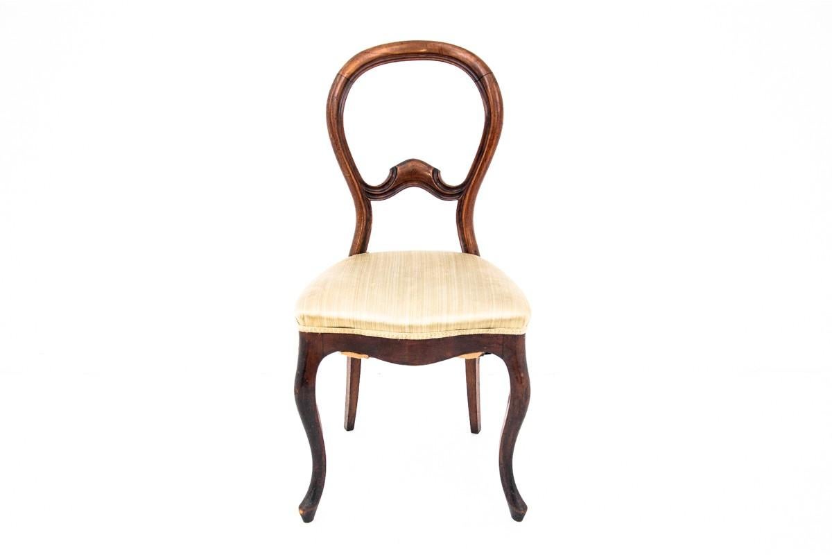 Walnut Chair, Northern Europe, circa 1890, Antique