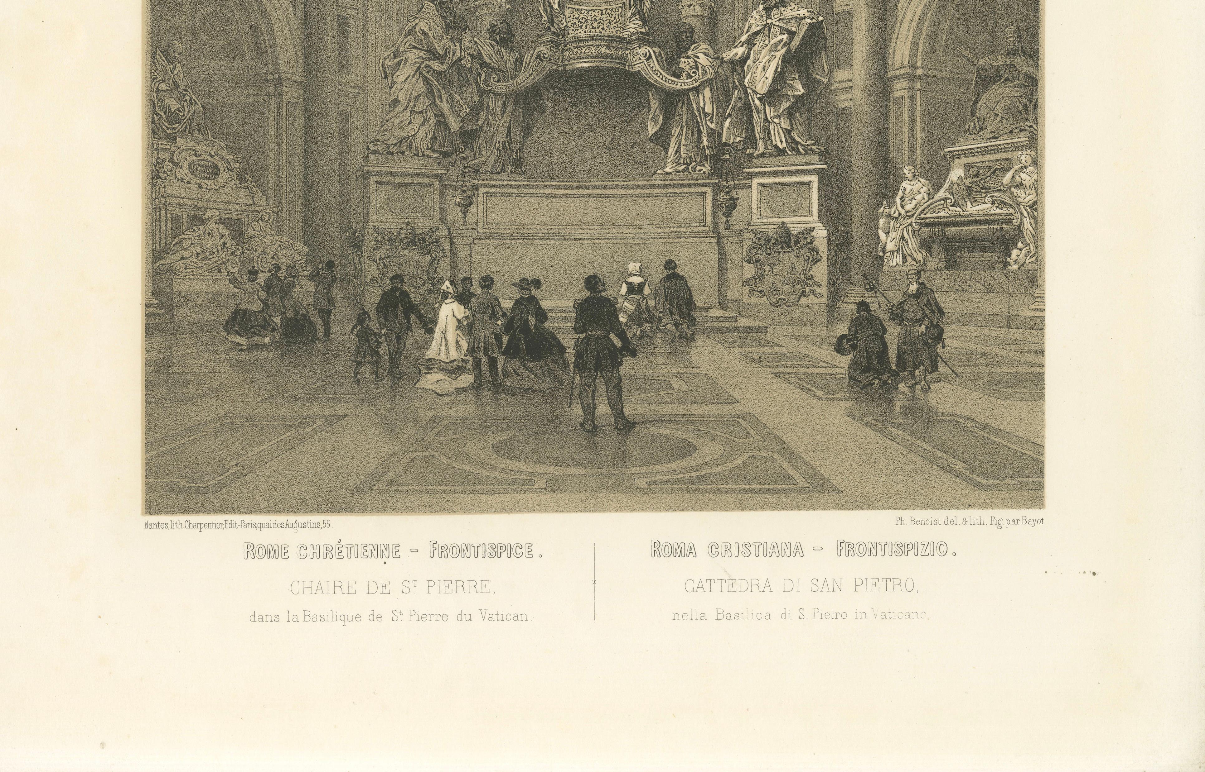 Chair of St Peter, Vatican – Baroque Masterpiece Interior, 1868