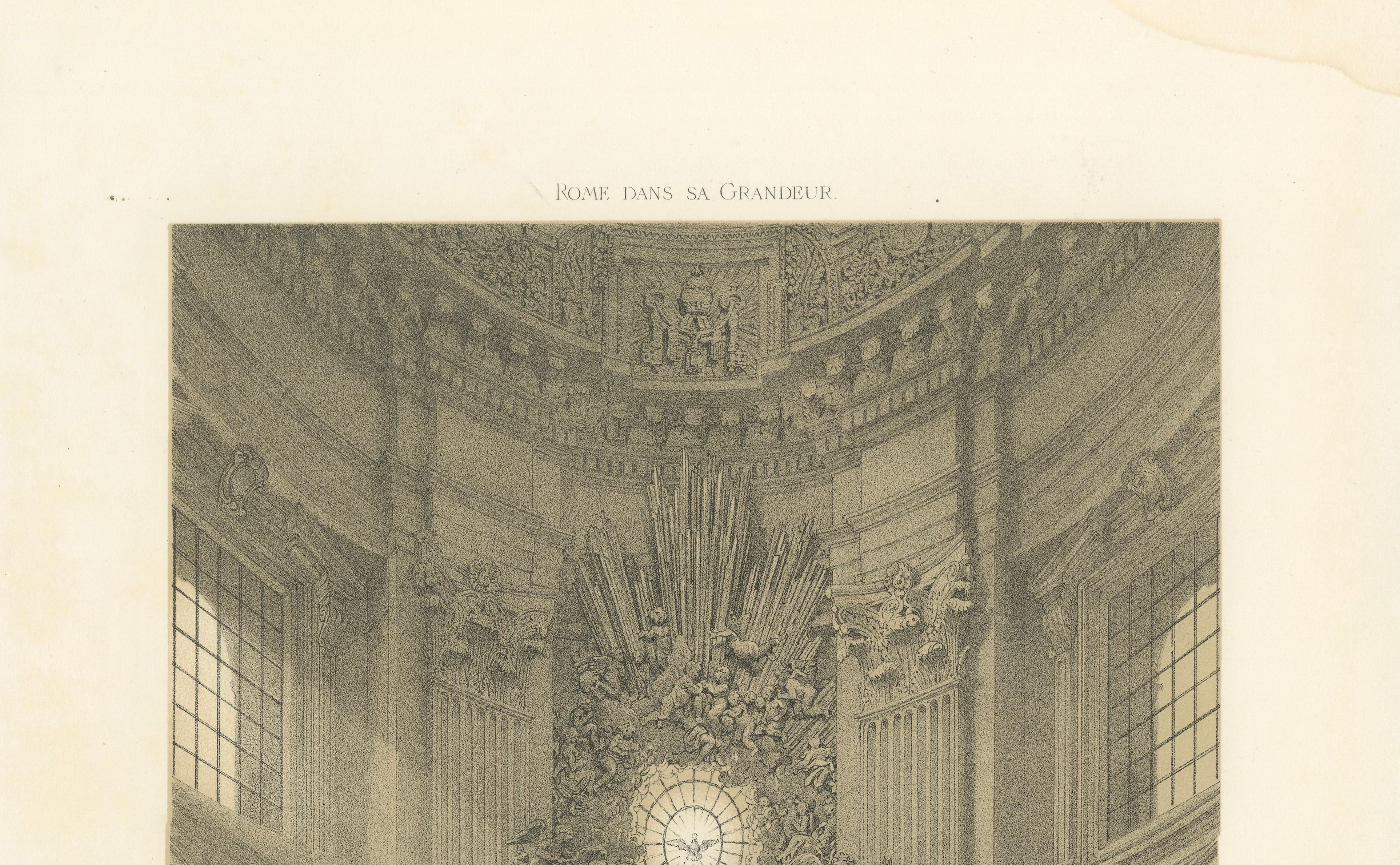Chair of St Peter, Vatican – Baroque Masterpiece Interior, 1868