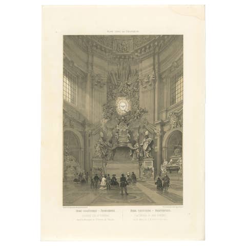 Chair of St Peter, Vatican – Baroque Masterpiece Interior, 1868