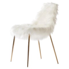 Chair Opinion Ciatti Mammamia Fur Special Edition design Lapo Ciatti - White