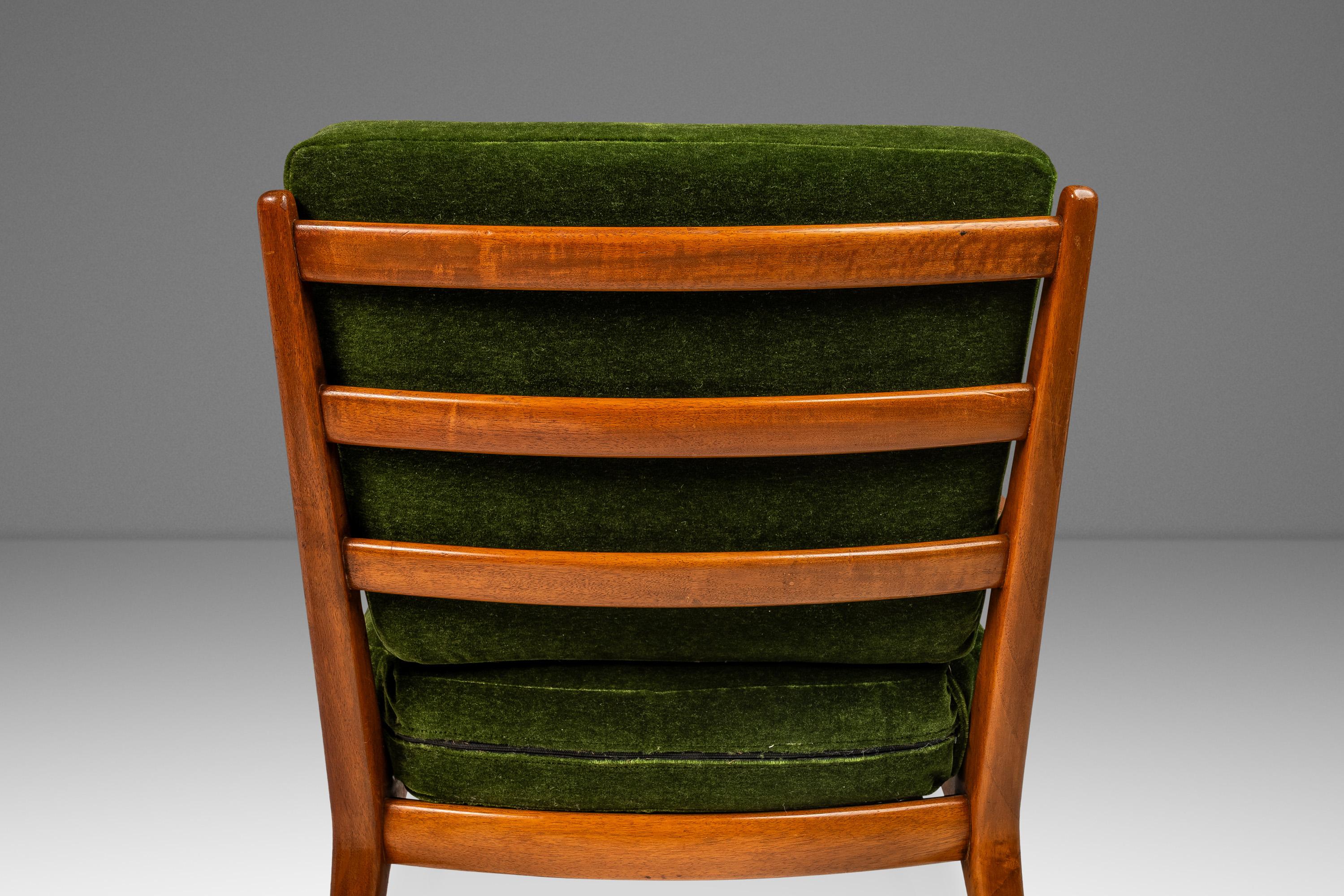 Chair & Ottoman in Walnut, Carlo de Carli, M. Singer and Sons, Italy-USA, 1950's For Sale 6