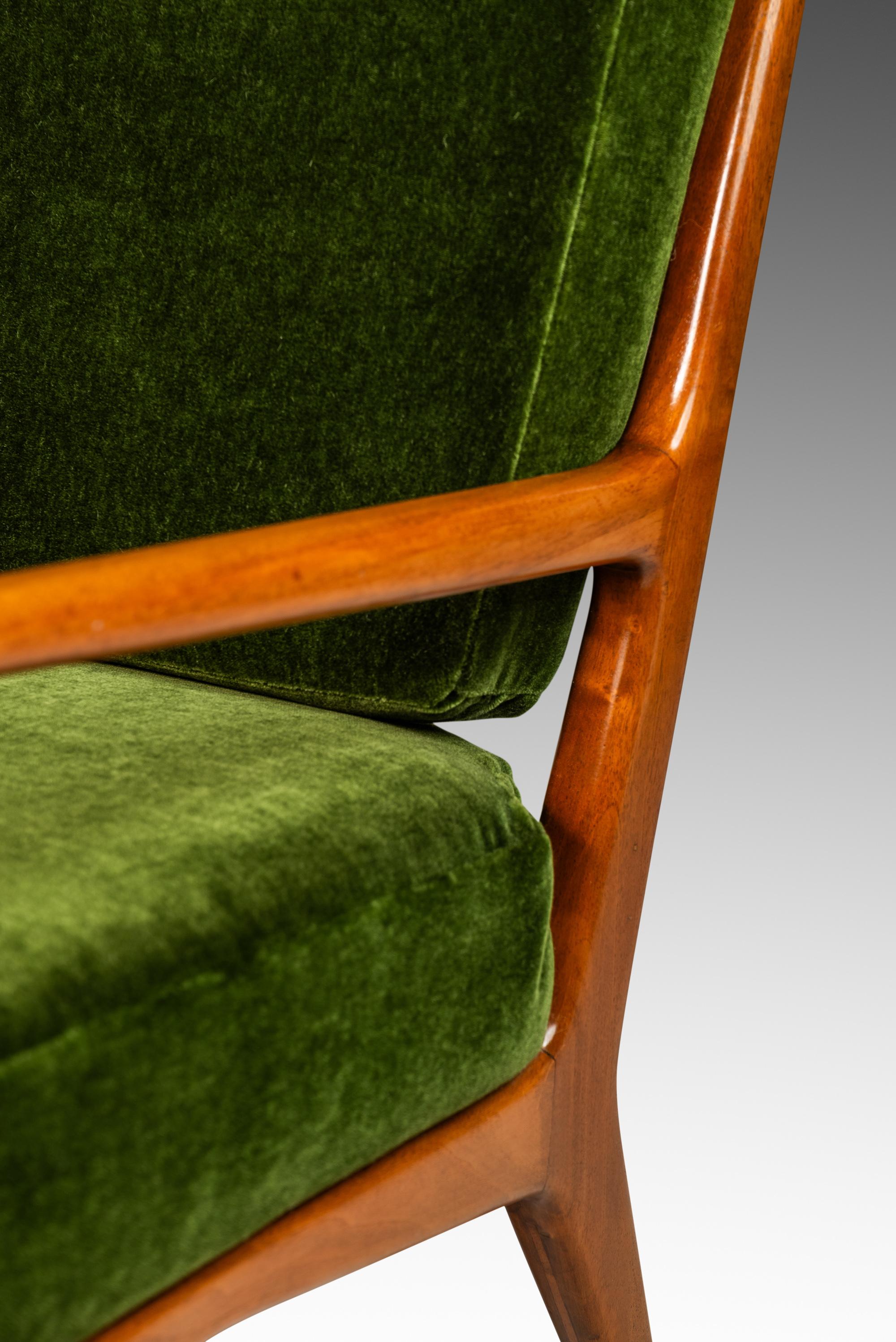 Chair & Ottoman in Walnut, Carlo de Carli, M. Singer and Sons, Italy-USA, 1950's For Sale 12