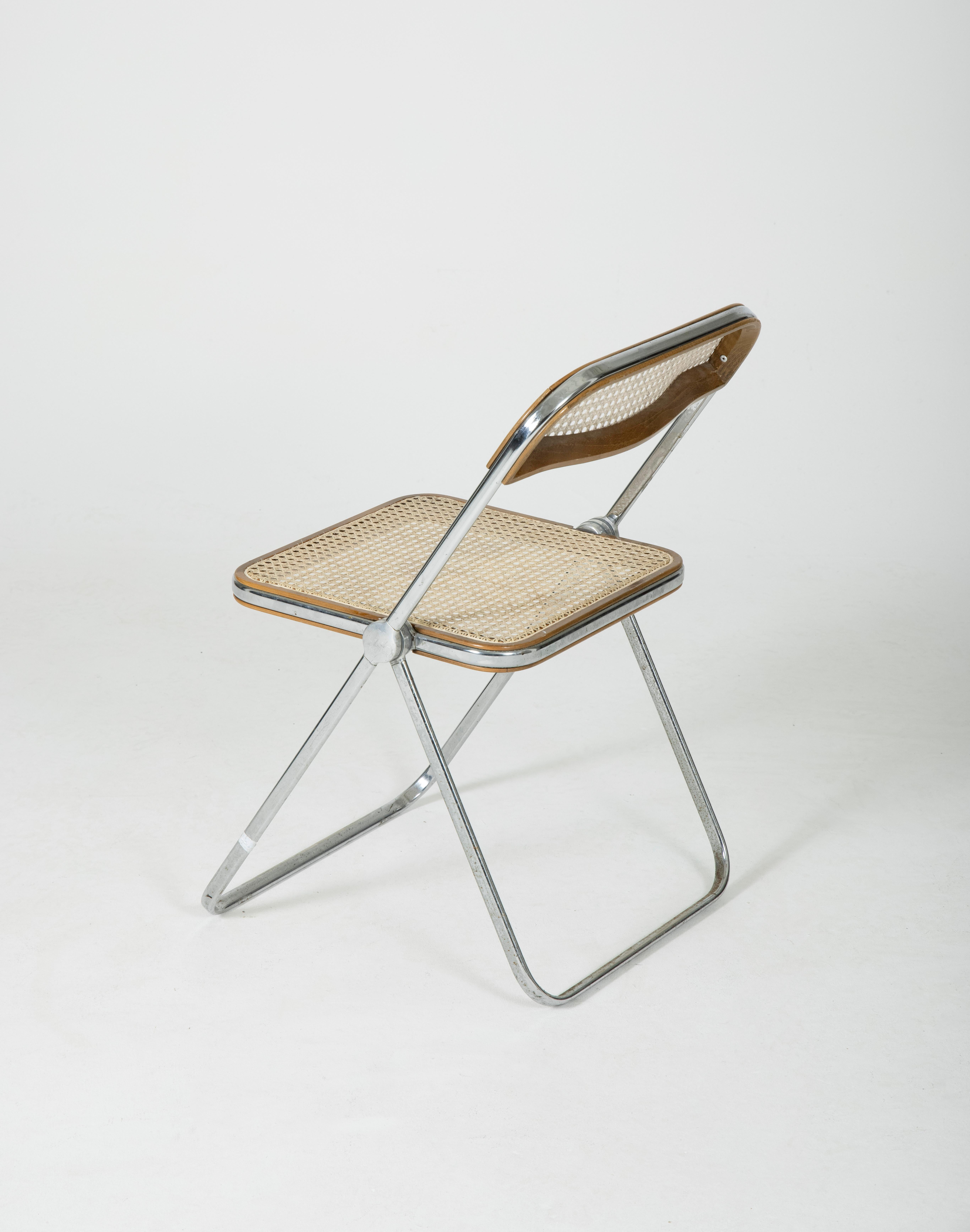 Italian Chair Plia by Giancarlo Piretti for Castelli / Anonima Castelli, 1960s