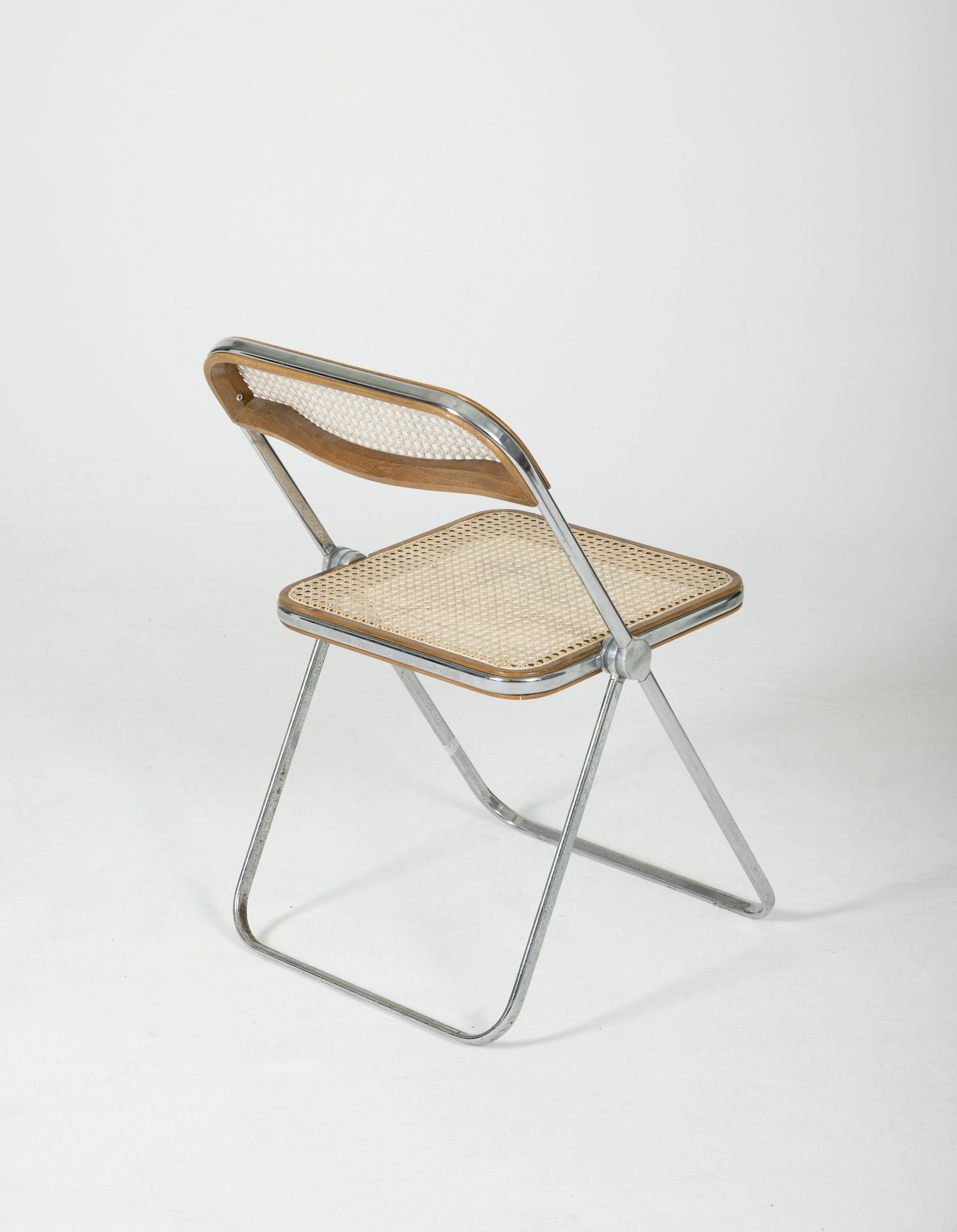Chair Plia by Giancarlo Piretti for Castelli / Anonima Castelli, 1960s In Good Condition In PARIS, FR