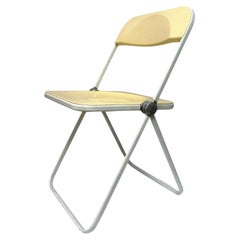 Chair "Plia", Rare White Version, Design Giancarlo Piretti for Anonima Castelli