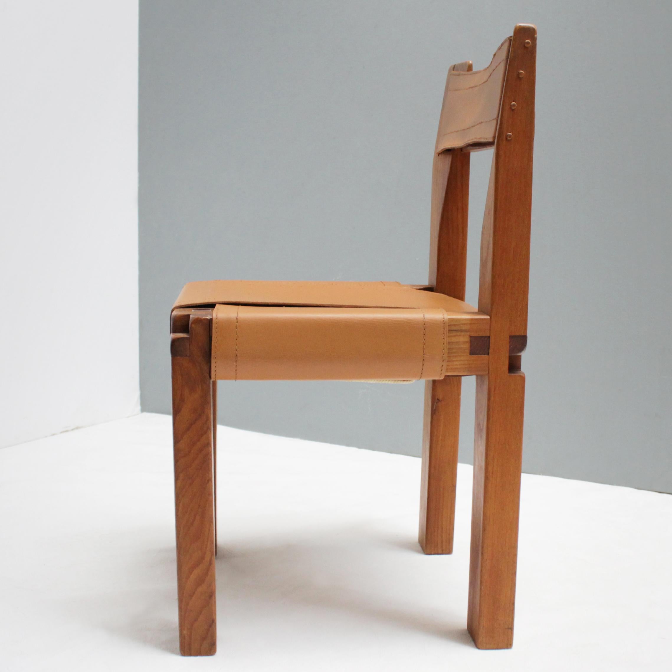 Mid-Century Modern Chair S11 by Pierre Chapo, France