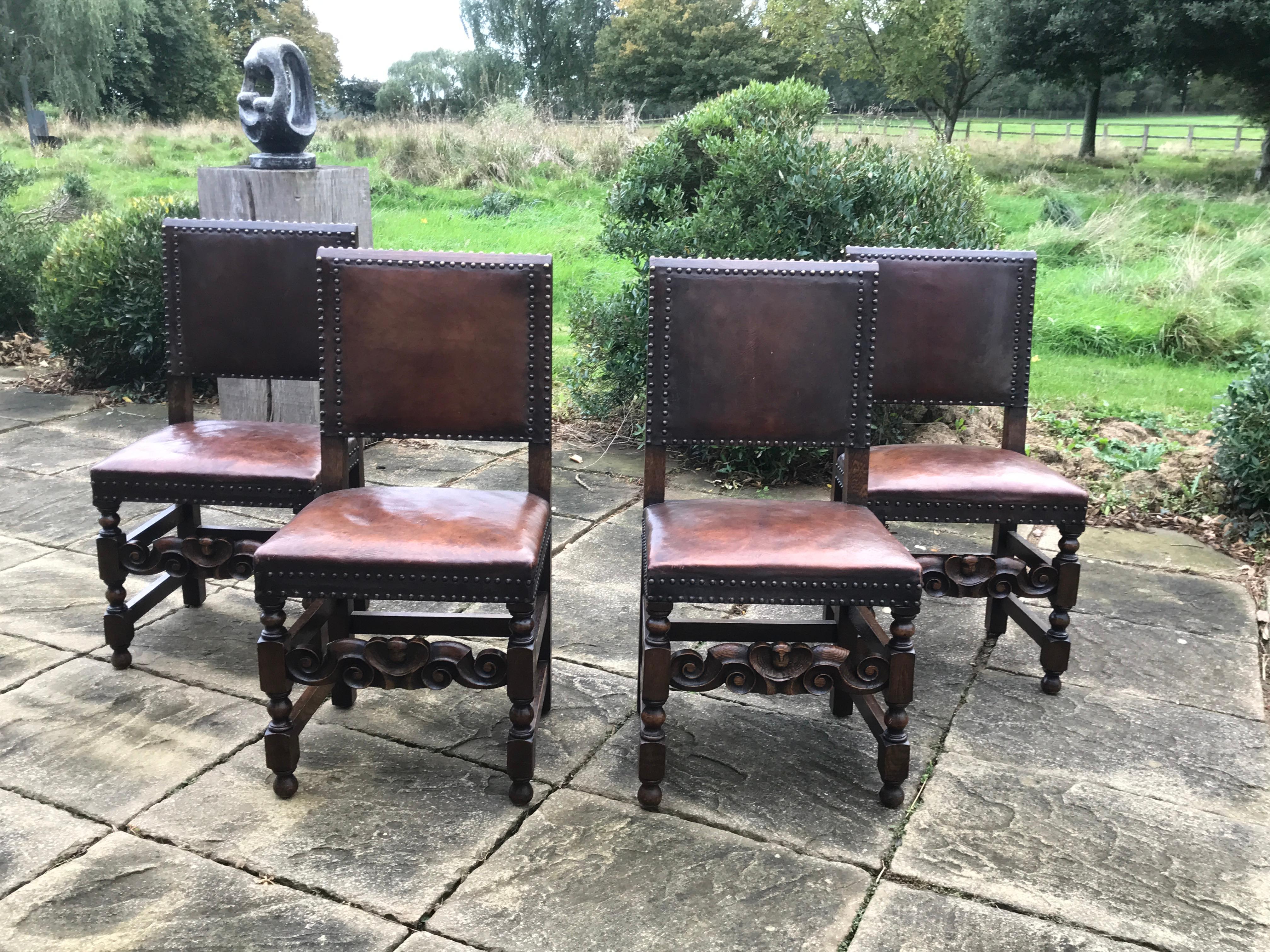 - Attractive set of side chairs injecting period character into any interior
- Sturdy and suitable for regular use
- This model of chair was made in plentiful numbers in the mid-17th century but few survive from this period and they came back into