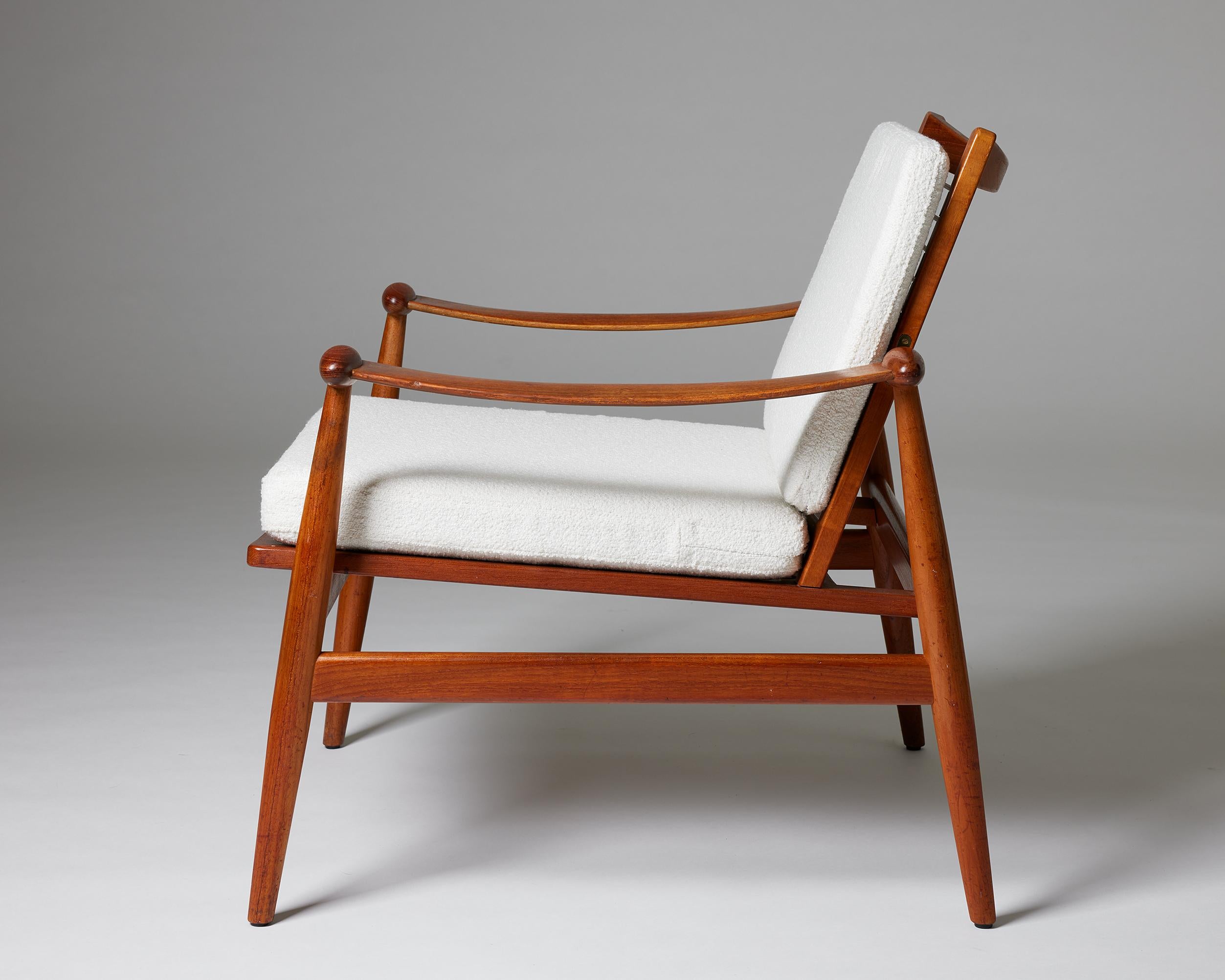 Mid-Century Modern Chair ‘Spade’ Model FD 133 Designed by Finn Juhl for Frankrike & Søn, Denmark For Sale