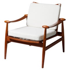 Retro Chair ‘Spade’ Model FD 133 Designed by Finn Juhl for Frankrike & Søn, Denmark