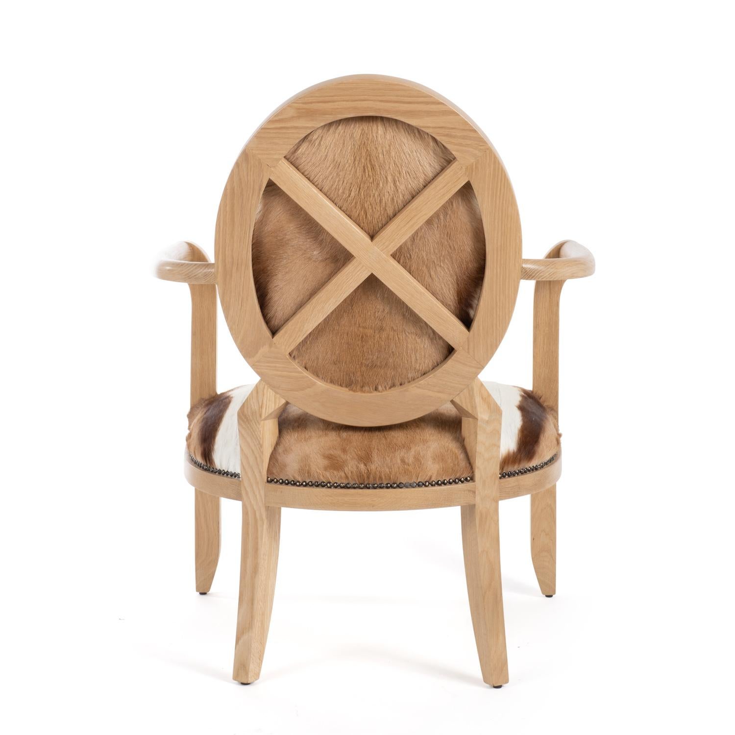 Chair, Springbok Hide Manhattan For Sale 1