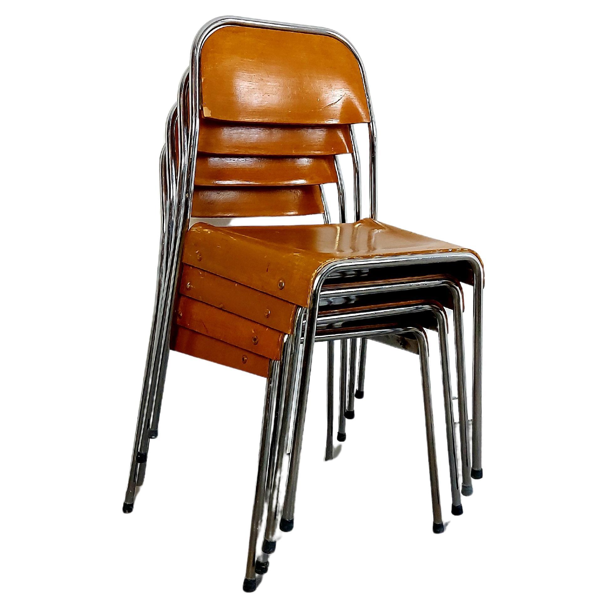 Stuhl, stapelbar, 1970er-Jahre, 1 von 4 im Angebot