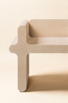 Sedia Suede Francesco Balzano per Giobagnara Ossicle Leather Chair No. 2