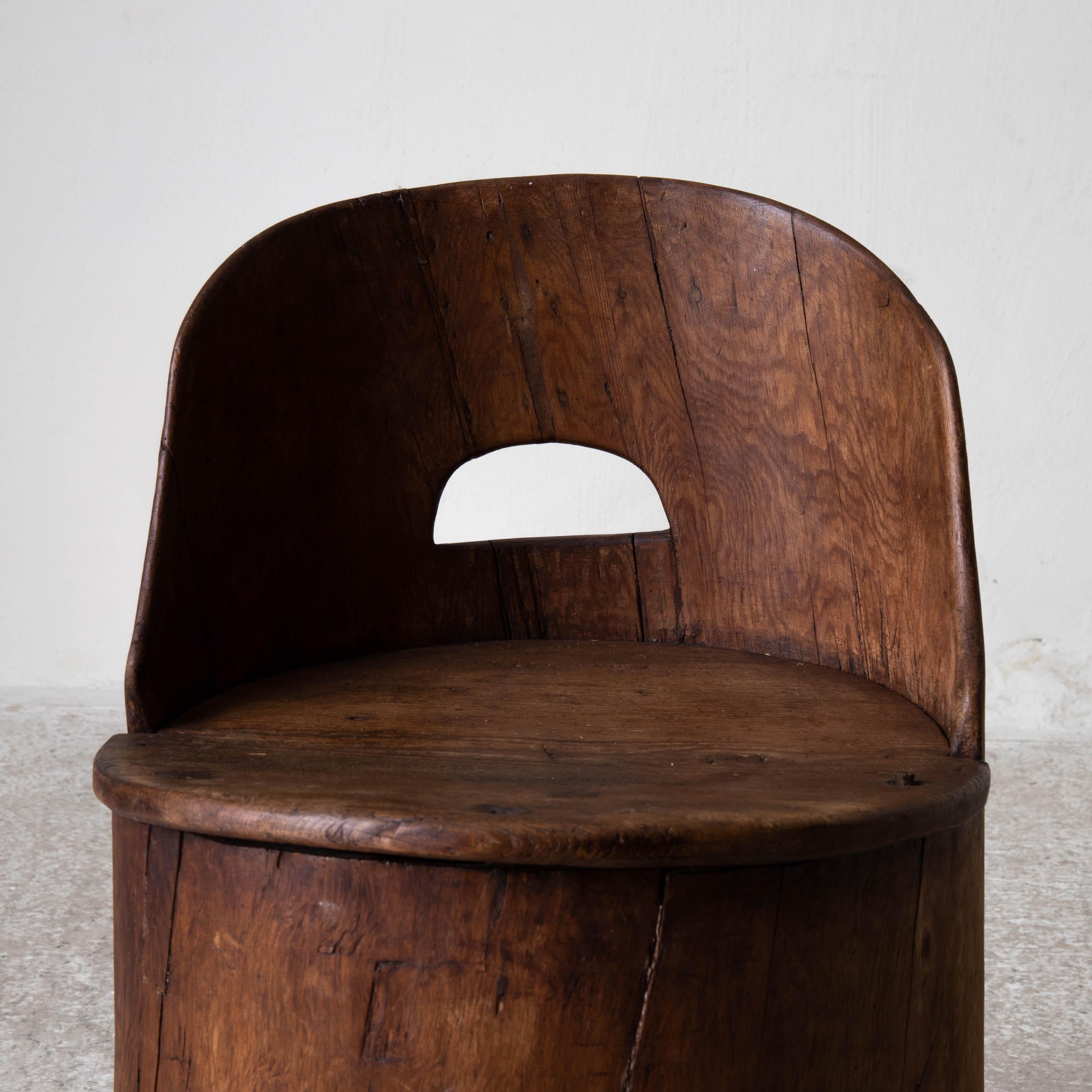 Chair Swedish Rustic Wood 19th Century Sweden 1