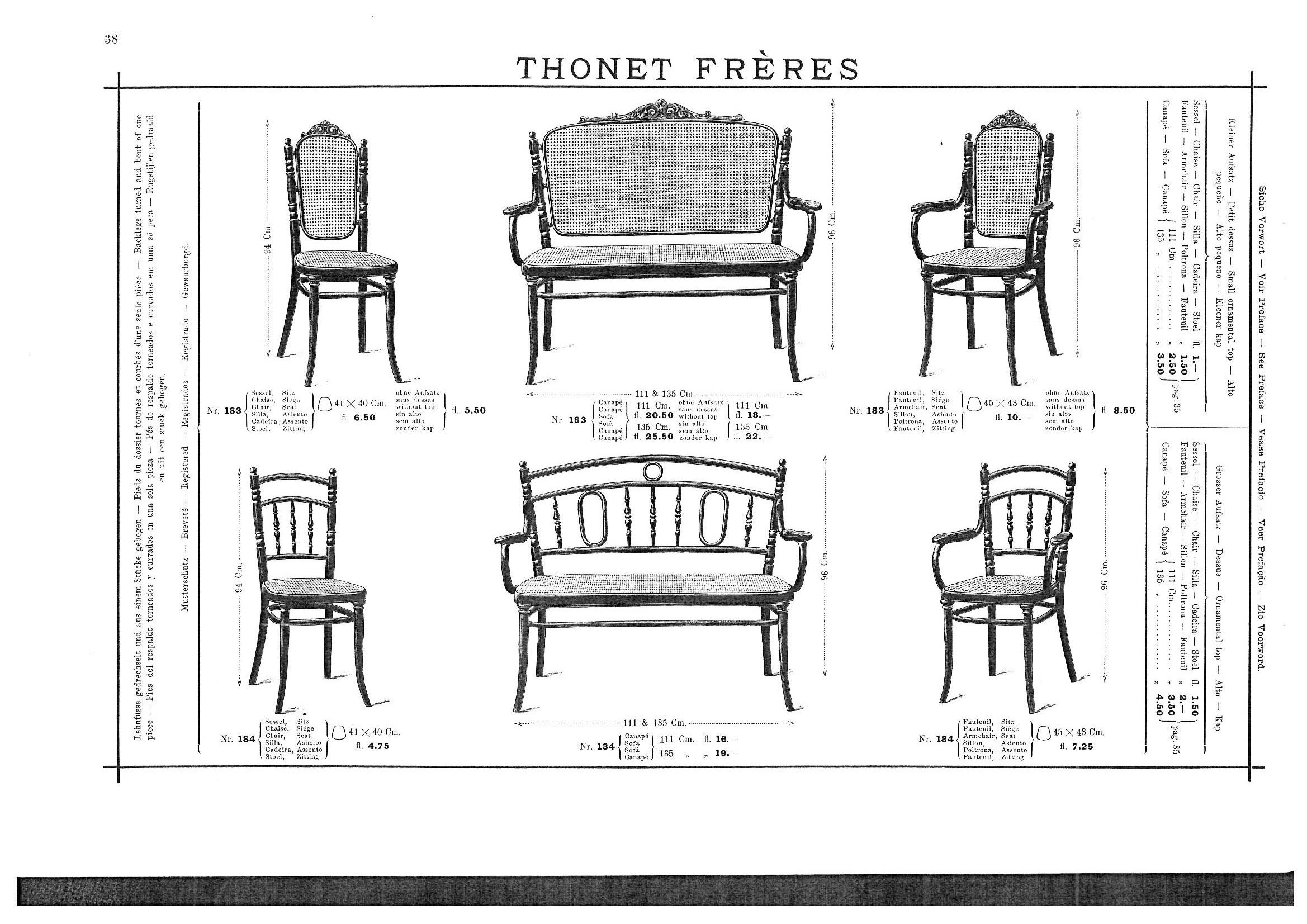 Chair Thonet Nr. 183, Since 1895 1