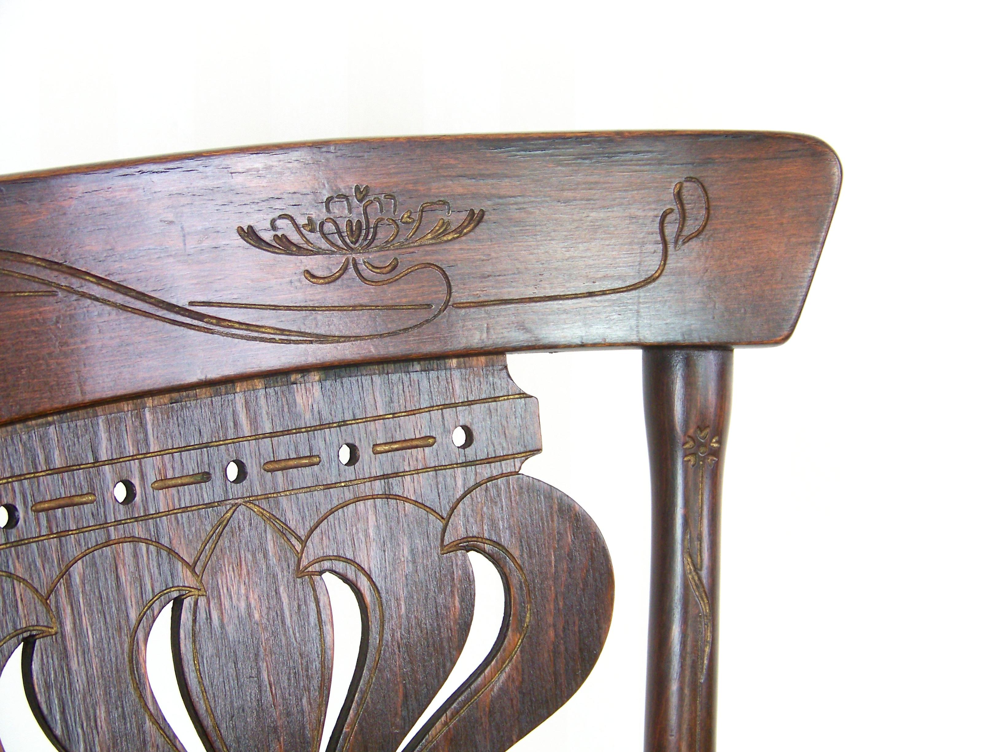 Belle Époque Chair Thonet Nr.223, since 1901 For Sale