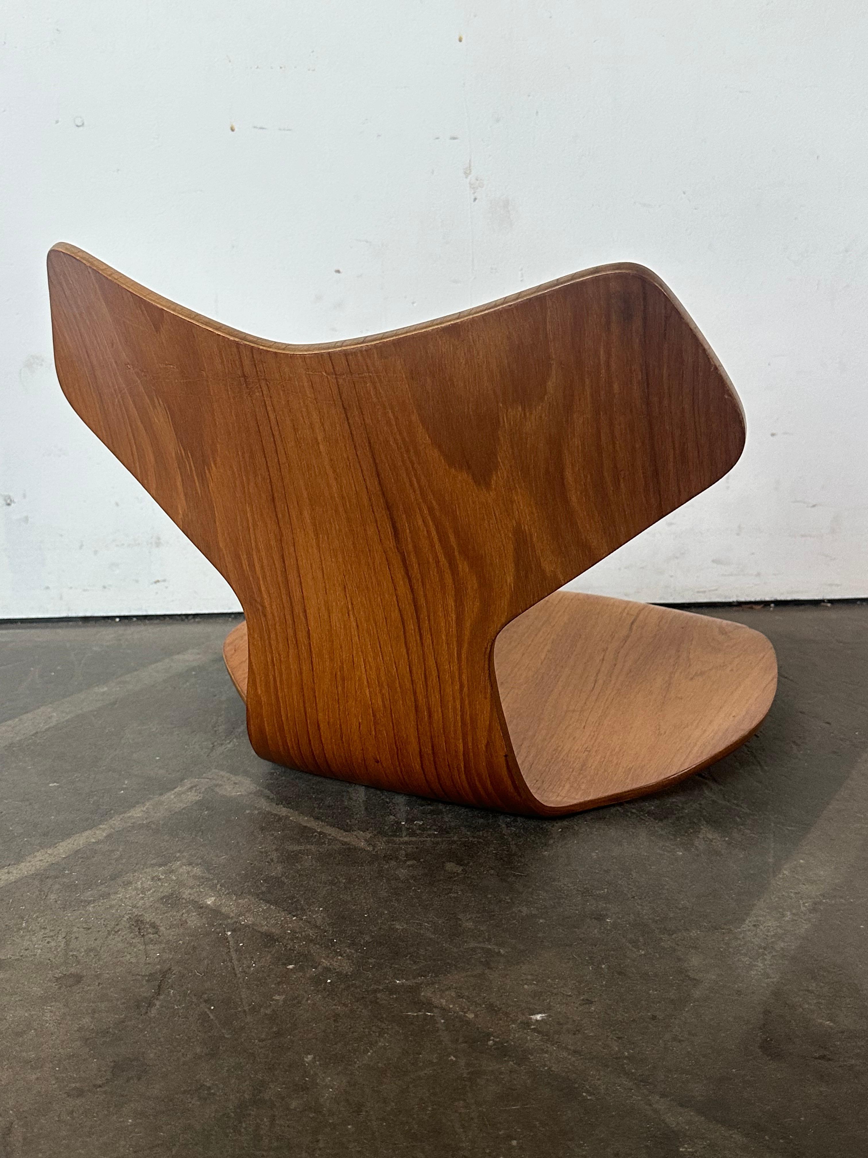 Teak Chair Top for Arne Jacobsen Grand Prix Chair For Sale