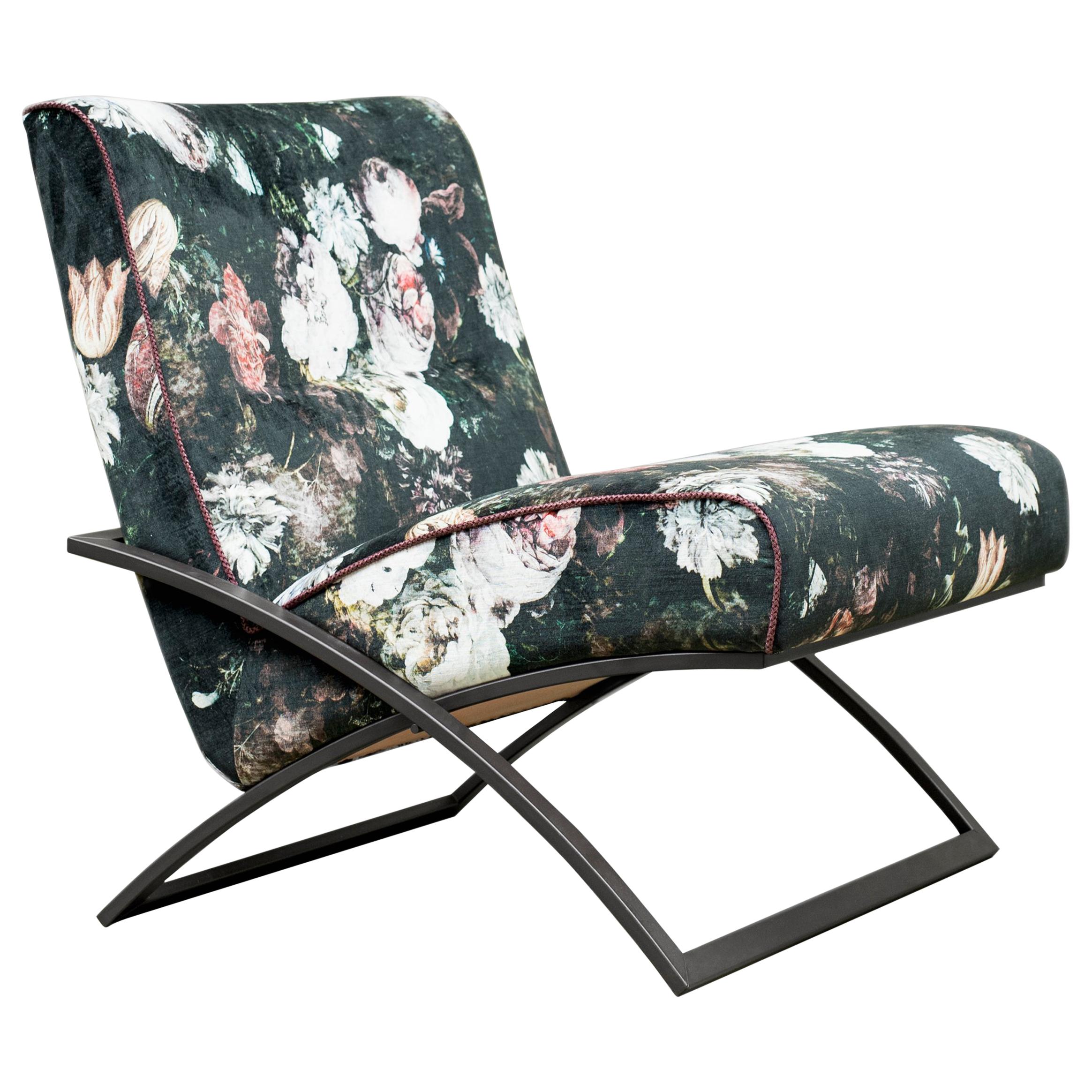 GHYCZY Chair Wave GP03, Ristretto Frame, Pellestrina Fabric