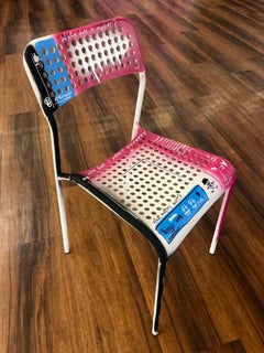 Chair (VI) Pop Art Graffiti Tagged Chair by Adam Baranello