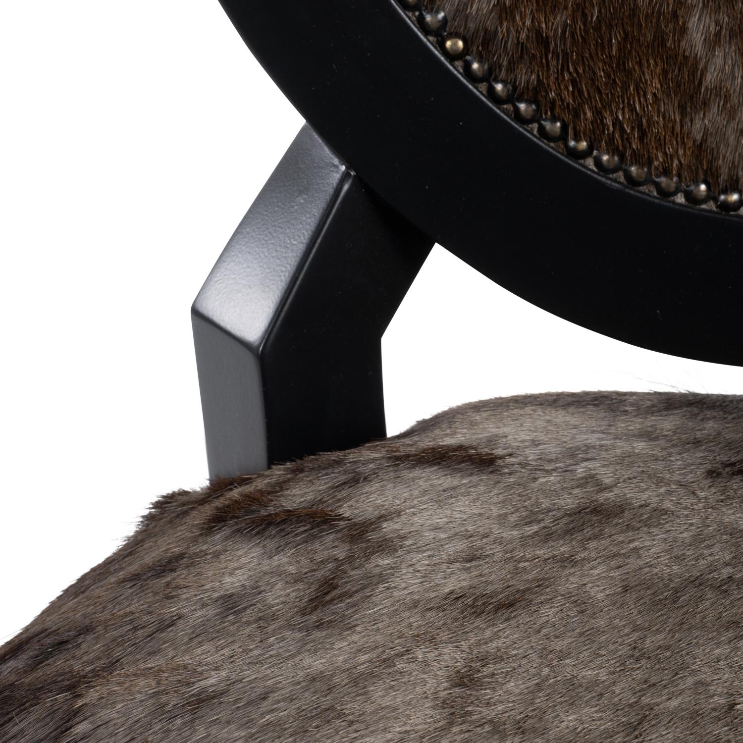 South African Chair, Wildebeest Hide Manhattan For Sale